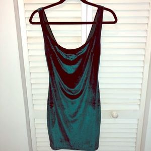 Velvet blue/green dress. [never worn!]